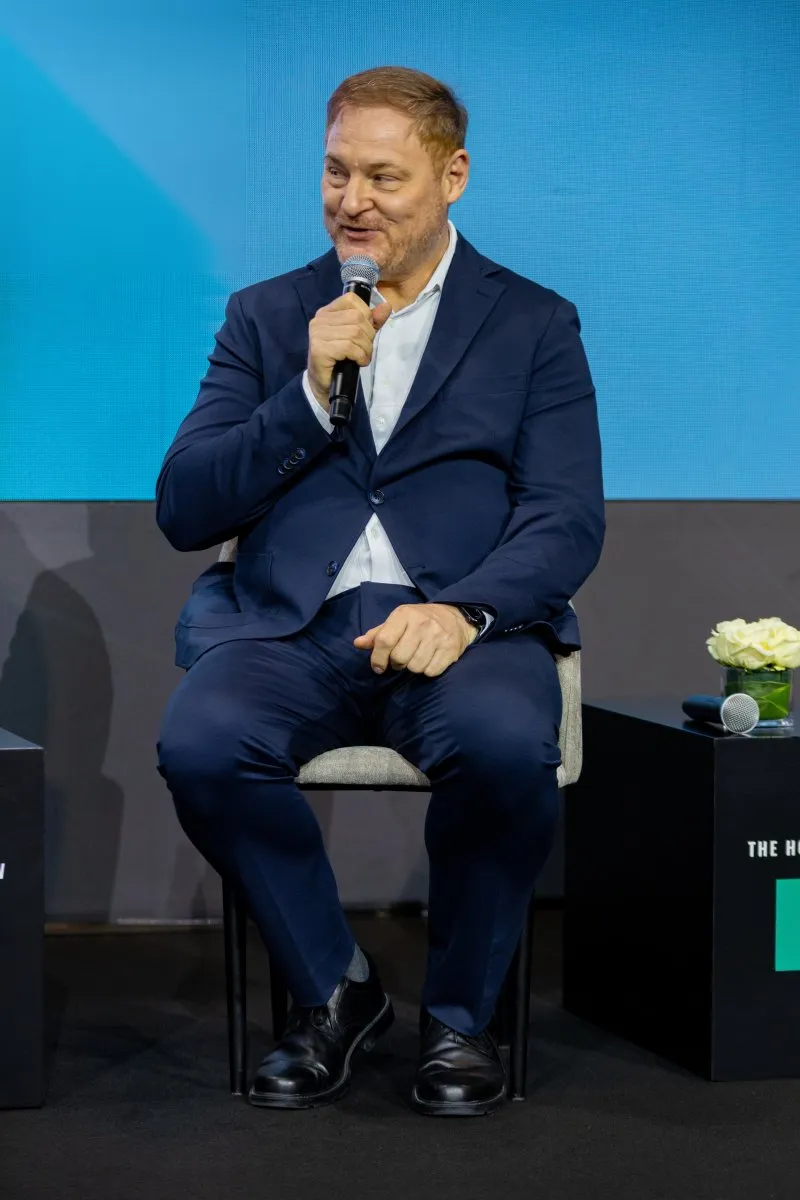 Michael Butler speaking at The Hotel Show Dubai 2025