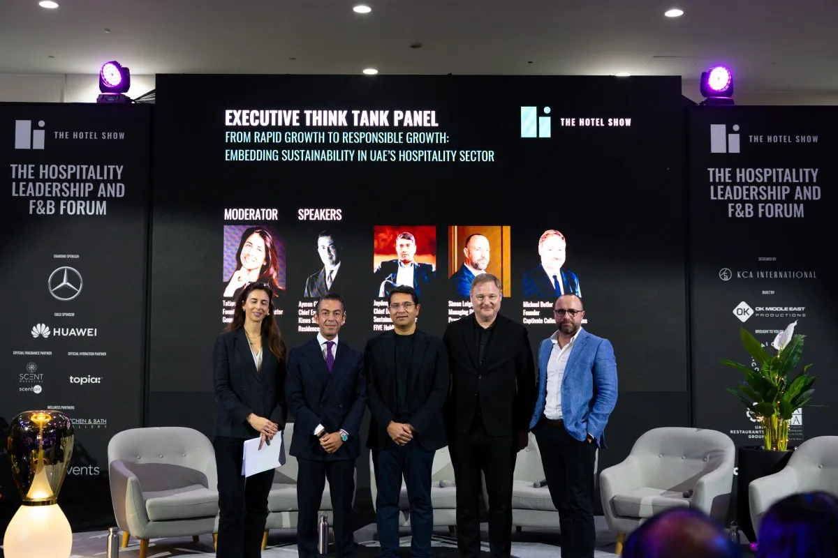 Executive think tank panel on sustainability in the UAE's hospitality sector, The Hotel Show Dubai 2025
